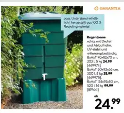 Hellweg Garantia regentonne Angebot