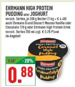 Marktkauf Ehrmann high protein pudding Angebot