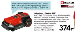 Hellweg Einhell mähroboter freelexo 500 Angebot