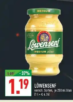 Marktkauf Löwensenf medium pikant Angebot
