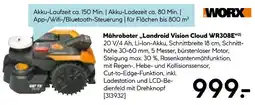 Hellweg Worx mähroboter landroid vision cloud wr308e Angebot