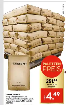 Hellweg Zement cem ii Angebot