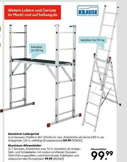 Hellweg Krause aluminium-leitergerüst Angebot