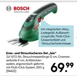 Hellweg Bosch gras- und strauchscheren-set „isio“ Angebot