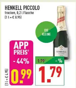 Marktkauf Henkell piccolo trocken Angebot