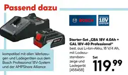 Hellweg Bosch starter-set gba 18v 4.0ah + gal 18v-40 professional Angebot