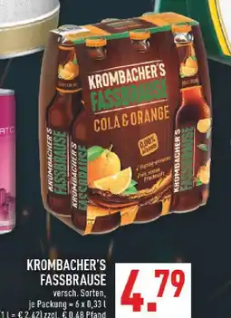 Marktkauf Krombacher's fassbrause cola & orange Angebot
