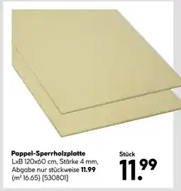 Hellweg Pappel-sperrholzplatte Angebot
