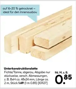 Hellweg Unterkonstruktionslatte Angebot