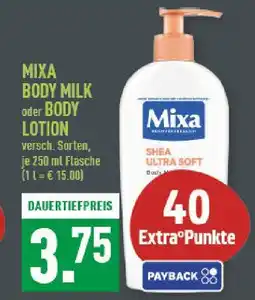 Marktkauf Mixa body milk oder body lotion Angebot