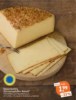 tegut Käserebellen zitronenpfeffer-rebell Angebot