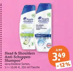 tegut Head & shoulders anti-schuppen-shampoo Angebot