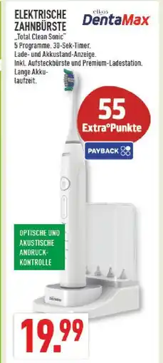 Marktkauf Elkos dentamax elektrische zahnbürste total clean sonic Angebot