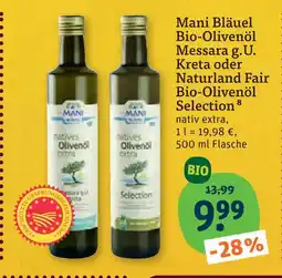 tegut Mani bläuel bio-olivenöl messara g.u. kreta Angebot