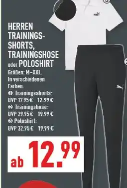 Marktkauf Puma herren trainingsshorts Angebot
