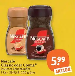 tegut Nescafé classic oder crema Angebot