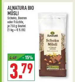 Marktkauf Alnatura bio müsli schoko Angebot