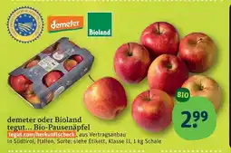 tegut Demeter oder bioland bio-pausenäpfel Angebot