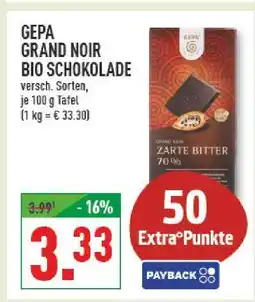 Marktkauf Gepa grand noir bio schokolade Angebot