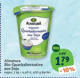tegut Alnatura bio-quarkalternative aus soja Angebot