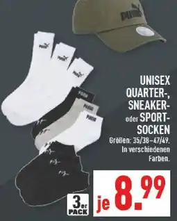 Marktkauf Puma unisex quarter-sneaker-socken Angebot