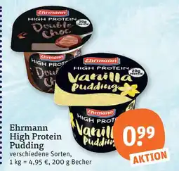 tegut Ehrmann high protein pudding Angebot