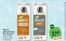 tegut Berief pflanzlicher bio-drink Angebot