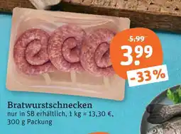 tegut Bratwurstschnecken Angebot