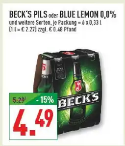 Marktkauf Beck's pils Angebot