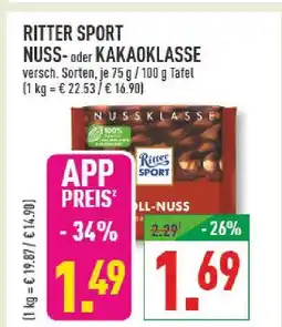 Marktkauf Ritter sport nussklasse voll-nuss Angebot