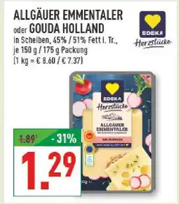 Marktkauf Edeka herzstücke allgäuer emmentaler Angebot