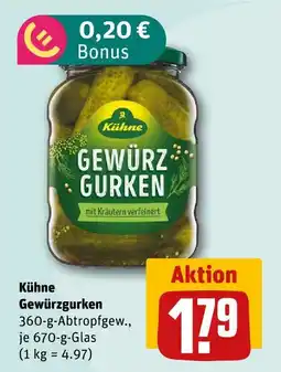 nahkauf Kühne gewürzgurken Angebot