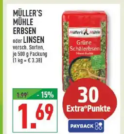 Marktkauf Müller's mühle erbsen Angebot