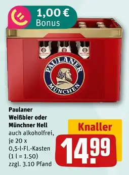 nahkauf Paulaner weißbier oder münchner hell Angebot