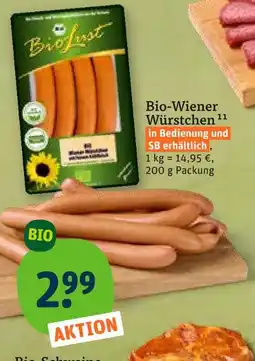 tegut Biolust bio-wiener würstchen Angebot