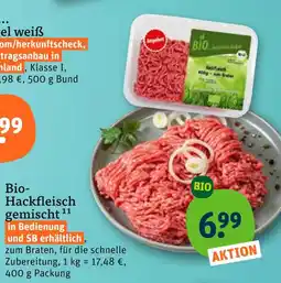 tegut Bio-hackfleisch gemischt Angebot