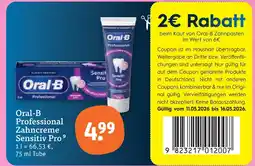 tegut Oral-b professional zahncreme sensitiv pro Angebot