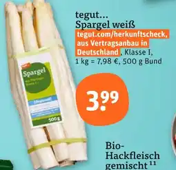 tegut Tegut... spargel weiß Angebot