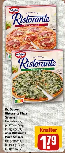 nahkauf Dr. oetker ristorante pizza salame Angebot