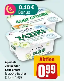 nahkauf Apostels zaziki oder sour cream Angebot