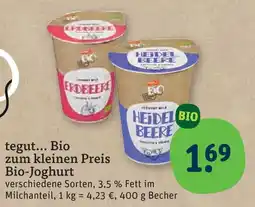 tegut Tegut... bio bio-joghurt Angebot