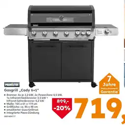 Globus Baumarkt Primaster gasgrill cody 6+1 Angebot