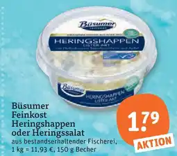 tegut Büsumer heringshappen oder heringssalat Angebot