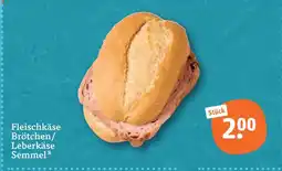 tegut Fleischkäse brötchen/leberkäse semmel Angebot