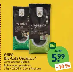 tegut Gepa bio-cafe orgánico Angebot