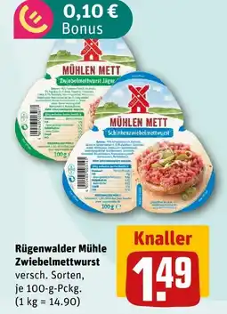 nahkauf Rügenwalder mühle zwiebelmettwurst Angebot