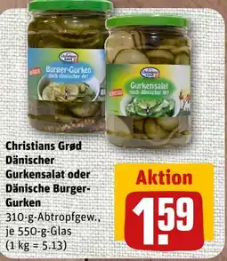 nahkauf Christians grød dänischer gurkensalat oder dänische burger-gurken Angebot