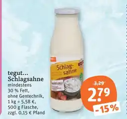 tegut Tegut... schlagsahne Angebot
