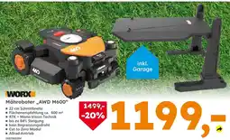 Globus Baumarkt Worx mähroboter awd m600 Angebot