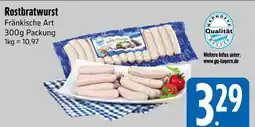 Edeka Rostbratwurst fränkische art Angebot